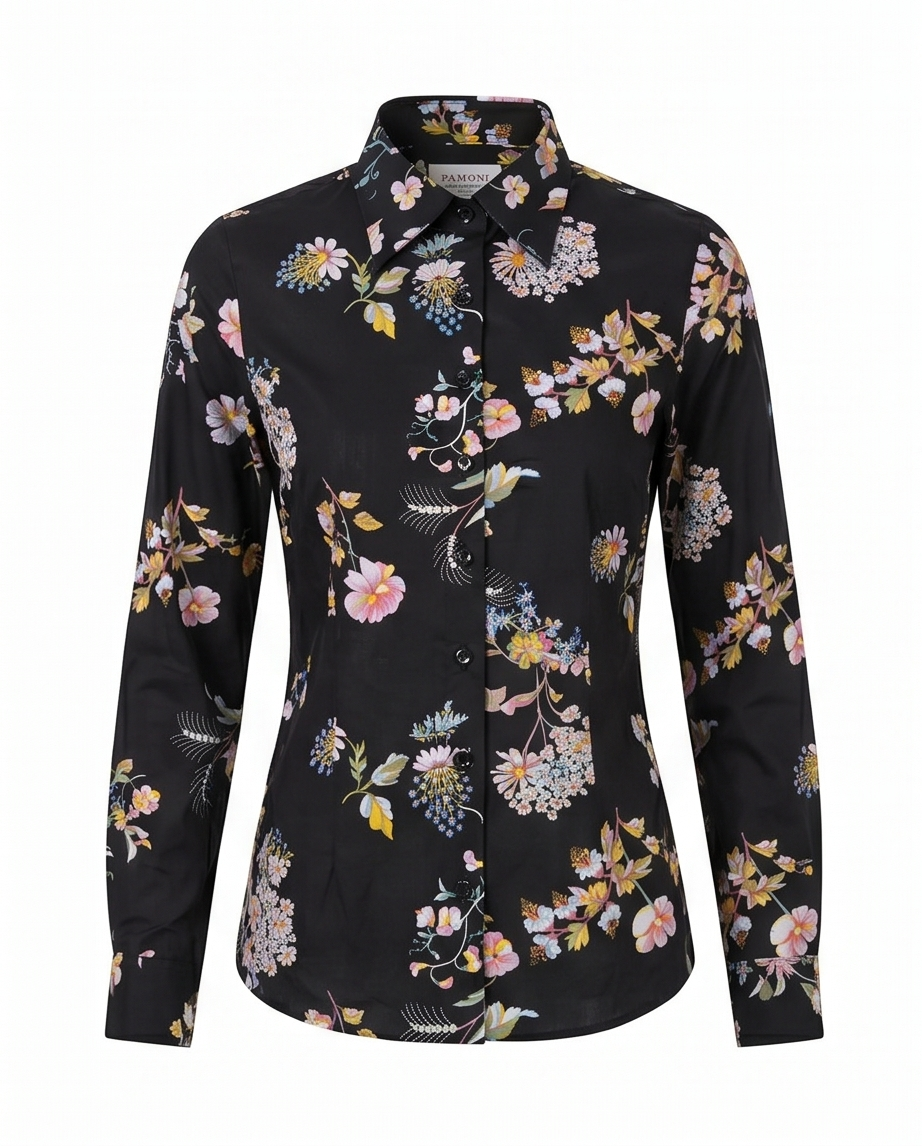 Botanical Garden Extra Fitted Cotton Shirt-2