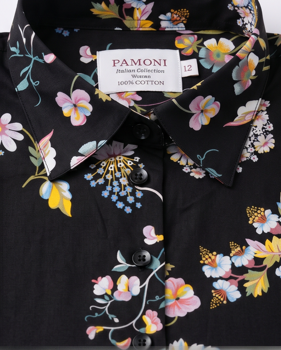 Botanical Garden Extra Fitted Cotton Shirt-3