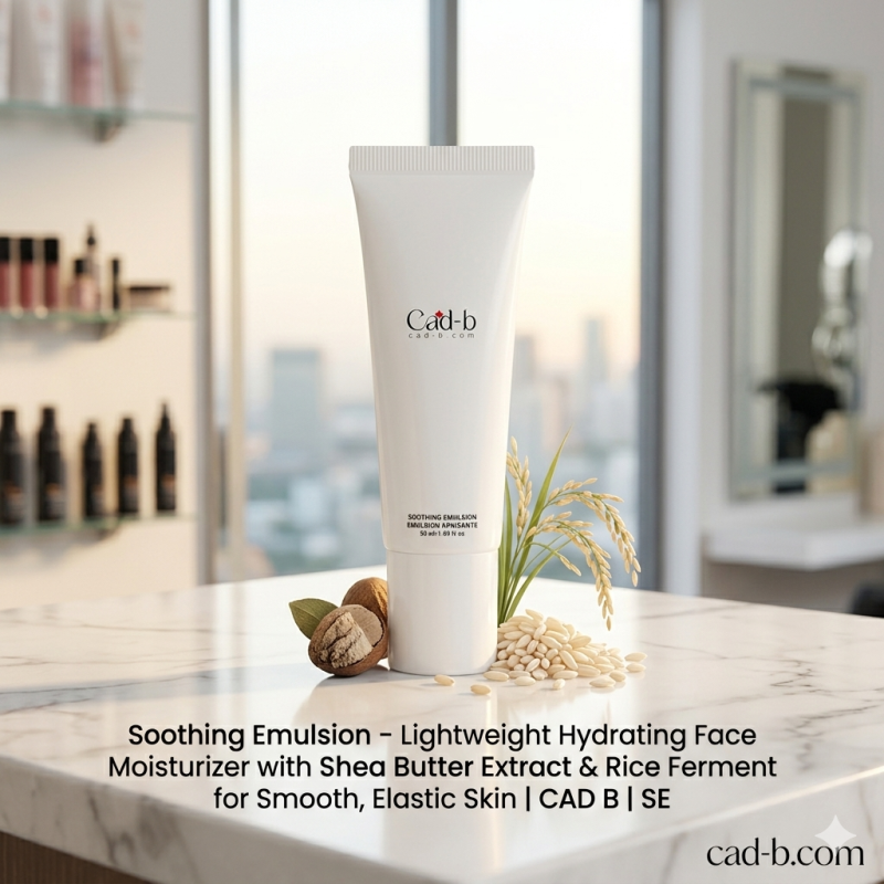 Soothing Emulsion - Lightweight Hydrating Face Moisturizer with Shea Butter Extract & Rice Ferment for Smooth